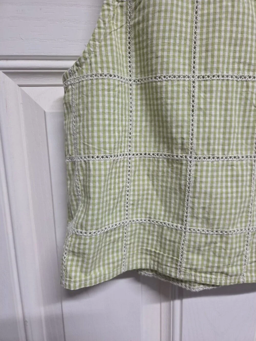 Free People Womens Blouse Green Plaid Size Small NWT